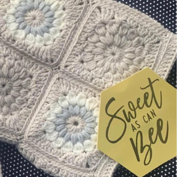 SOLD Handcrafted Baby Blanket - Picture 3 of 6